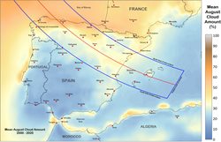 Cloud Amounts Over Spain